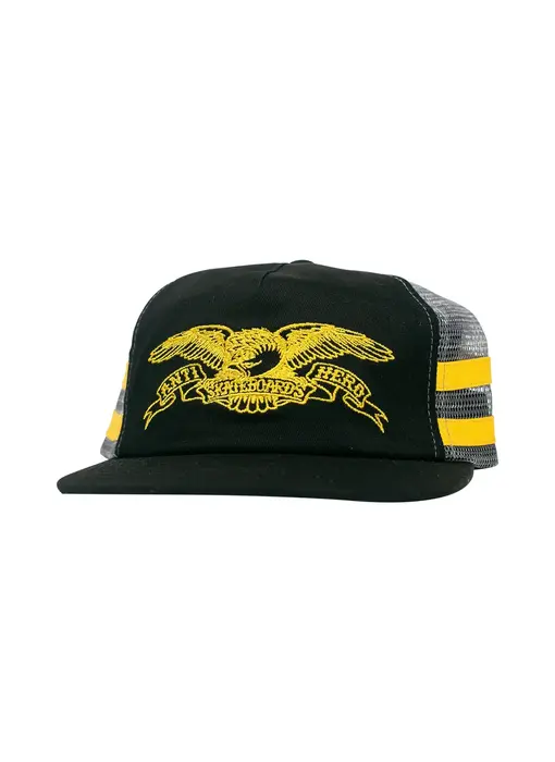 Anti Hero Basic Eagle Mesh Hat - BLK/CHAR/YLW