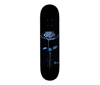 April Chrome Rose Black Deck - 8.125