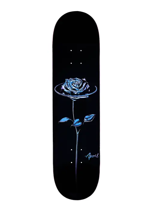 April Chrome Rose Black Deck - 8.125