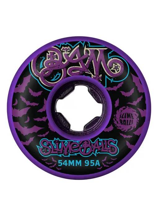 Slime Ball Bam Margera Purple Hardline 95a Wheels - 54