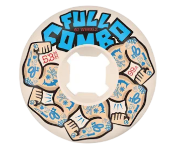 OJ Team Elite White Full Combo 99a Wheels - 59mm