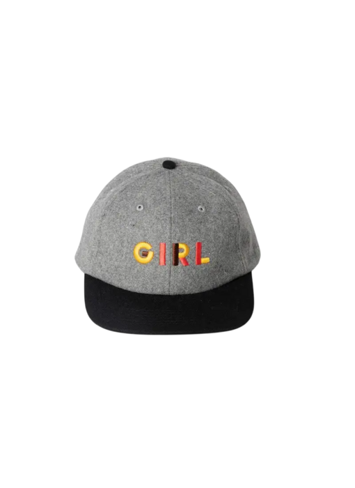 Girl Jeron Wool 6 Panel Hat - Grey/Blk