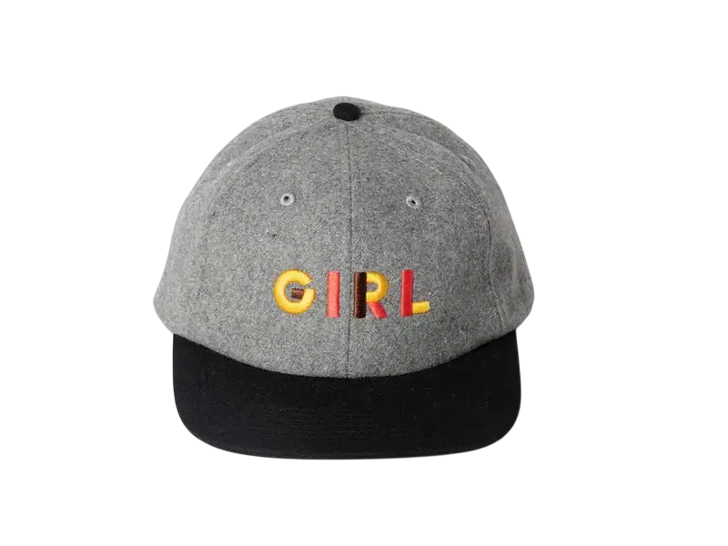 Girl Girl Jeron Wool 6 Panel Hat - Grey/Blk