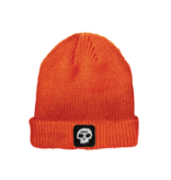 Zero Zero Beanie Single Skull Patch - Orange
