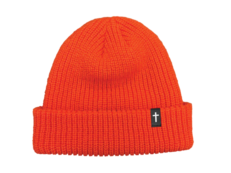 Zero Zero Cross Beanie - Orange
