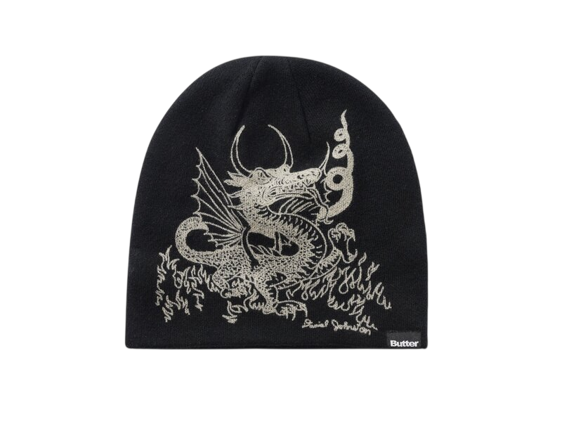 Butter Goods Butter Goods Dragon Skully Beanie - Black
