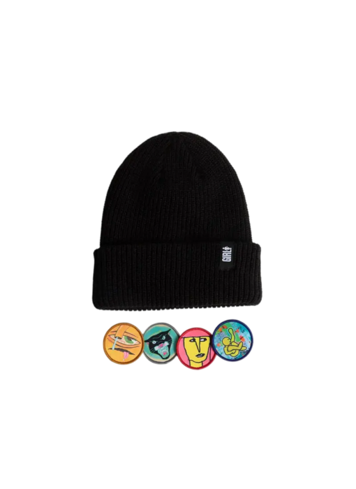 Girl Legend Head Patch Beanie - Black