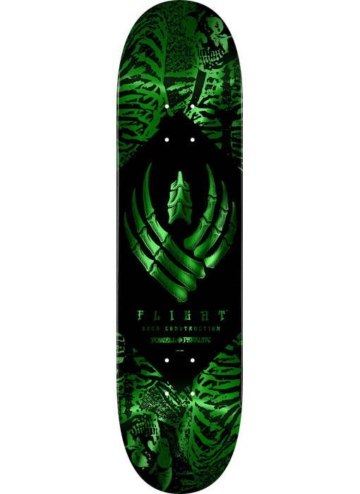 Powell Peralta Skeleton Green Foil Flight Deck - 8.5