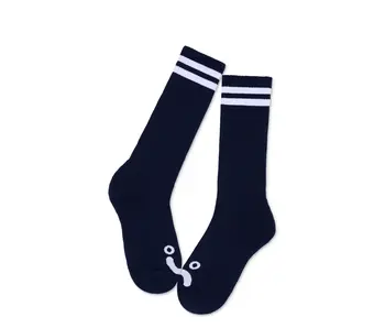 Polar Happy Sad Long Socks Navy/White