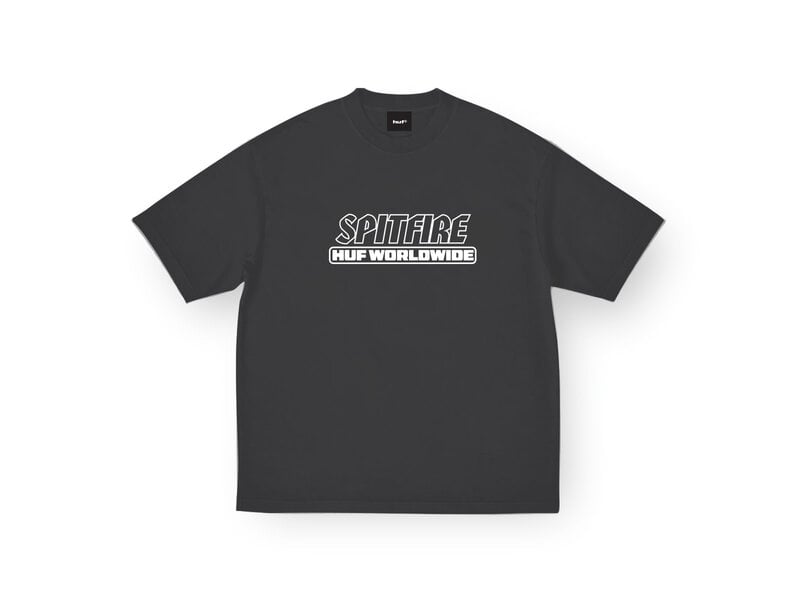 huf Huf x Spitfire Burn Heavyweight Black Shirt