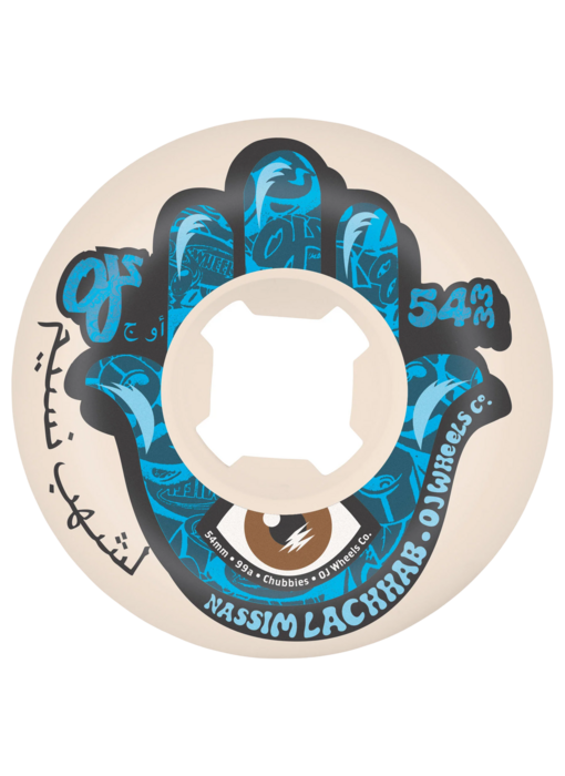 OJ Nassim Lachhab Elite White Chubbies 99a Wheels - 54mm