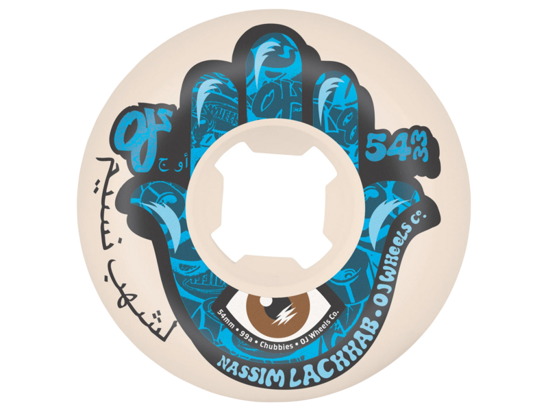 OJ Wheels OJ Nassim Lachhab Elite White Chubbies 99a Wheels - 54mm