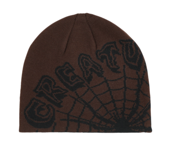 Creature Web Skull Cap - Brown