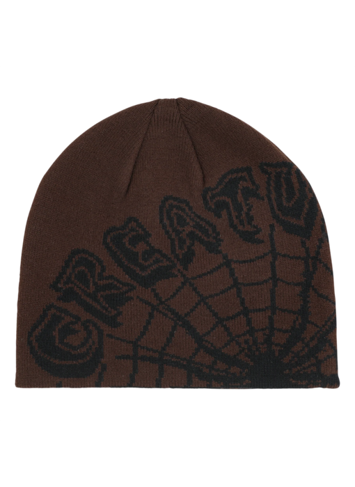 Creature Web Skull Cap - Brown