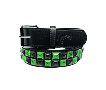 Loosey Emerald Stud Finder Belt - Green/Black