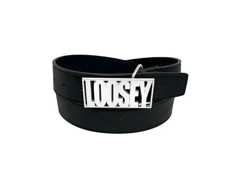 Loosey Loosey Bold Buckle Belt - Black