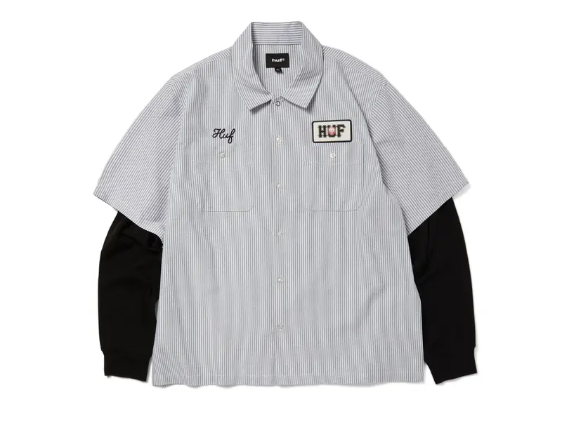 huf Huf x Spitfire Union Work Black/White Shirt