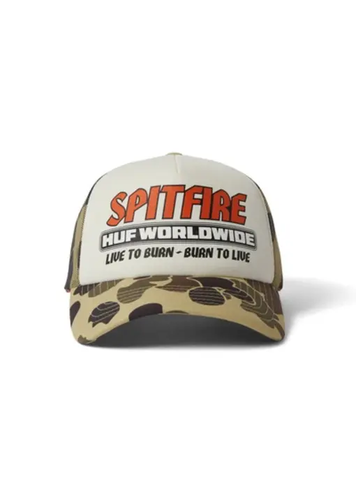 Huf x Spitfire Burn Forever Trucker Hat