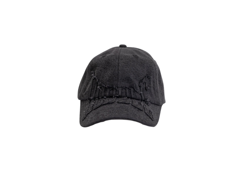Hoddle Hoddle Denim Aplique Hat - Black