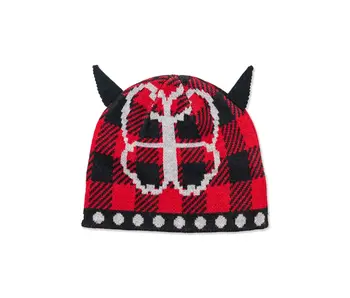 Hoddle Butterfly Horn Beanie - Red