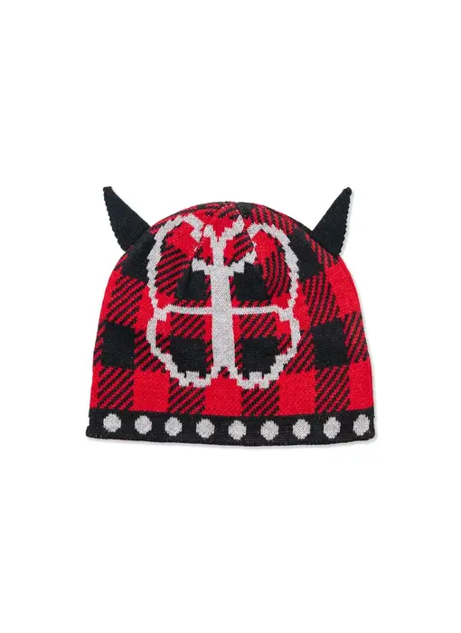 Hoddle Butterfly Horn Beanie - Red