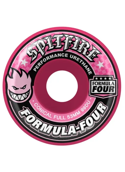 Spitfire F4 99D Conical Pink Wheels - 53mm