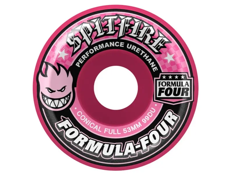 Spitfire Spitfire F4 99D Conical Pink Wheels - 53mm