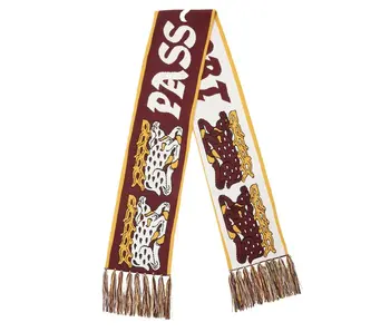 Passport Antler Scarf - Maroon/Gold