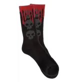 Zero Zero Skull Sock - Black/Black