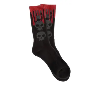 Zero Skull Sock - Black/Black