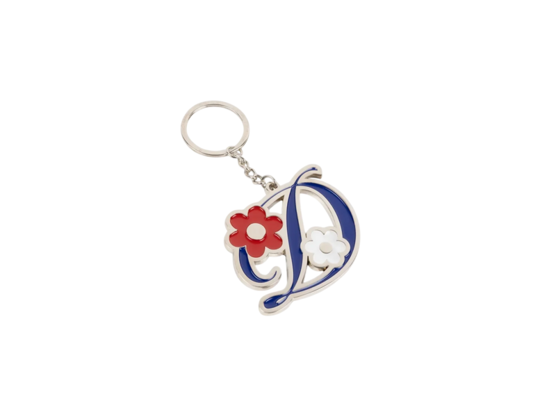 Dime MTL Dime Oversized Floral Keychain - Silver