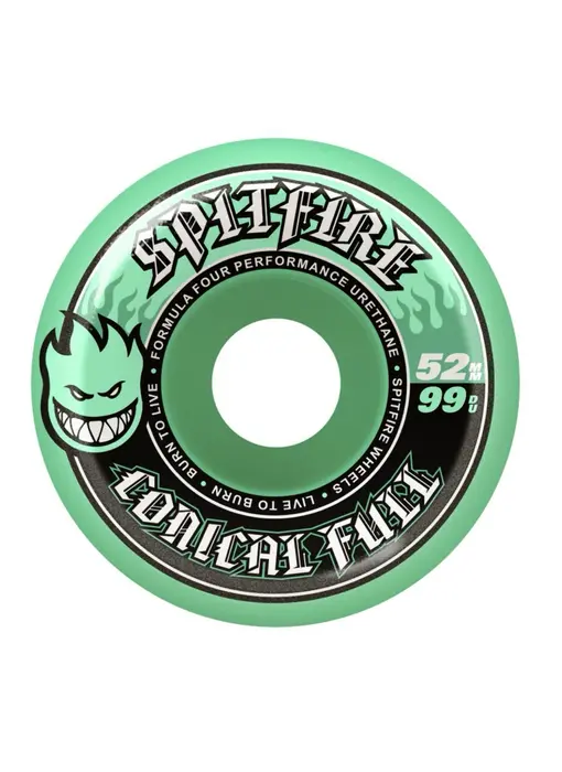 Spitfire F4 99D Confull Teal Wheels - 52mm