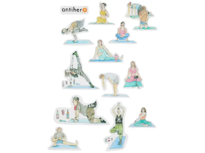 Anti Hero Anti Hero Farted N Yoga Class Sticker Pack