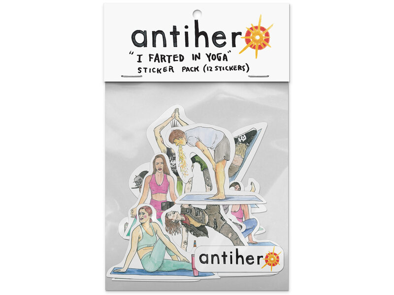 Anti Hero Anti Hero Farted N Yoga Class Sticker Pack