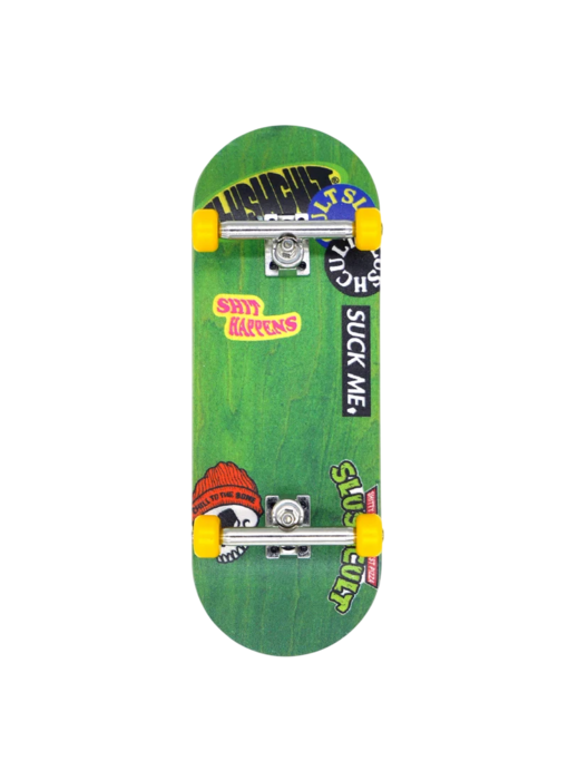 Slushcult "Grom" Series Fingerboard Complete - Sticker Slap Green