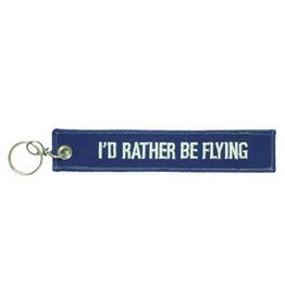 I'D RATHER BE FLYING KEYCHAIN
