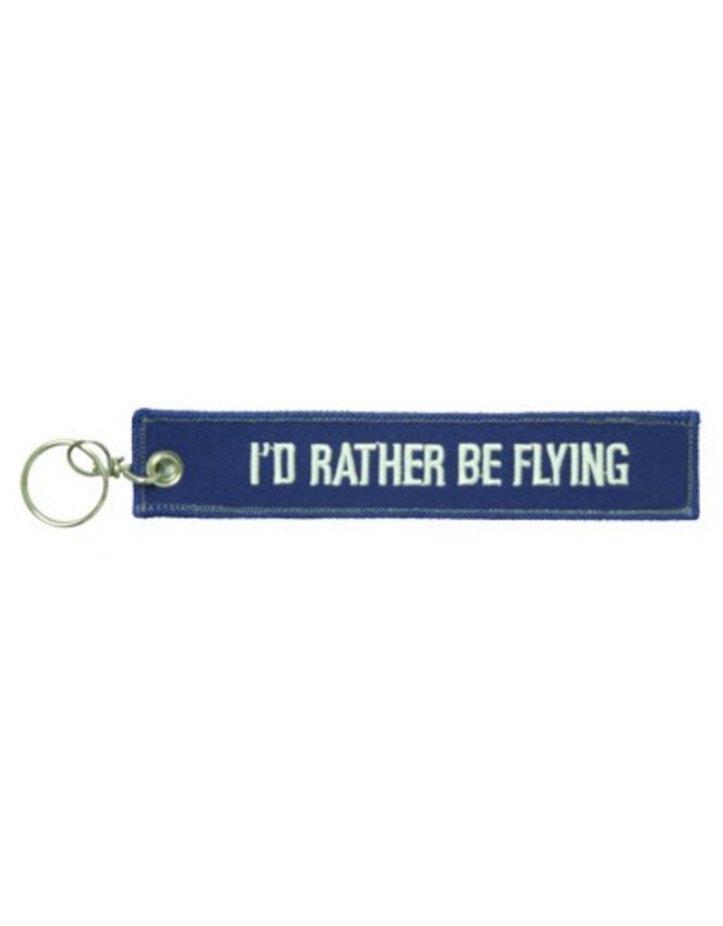 I'D RATHER BE FLYING KEYCHAIN