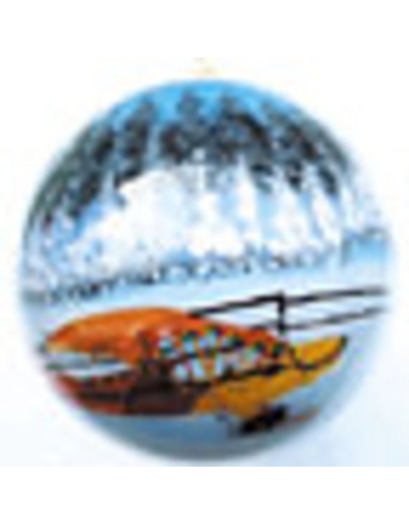 Winter Scene Hand Painted Ornament