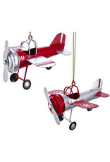 Tin Airplane Ornament