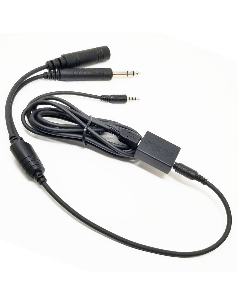 Crystal Pilot GA Recording Cable w/ P Adapter