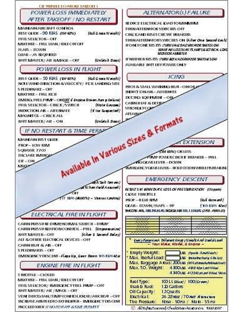 Grumman Trainer AA-1B Checklist