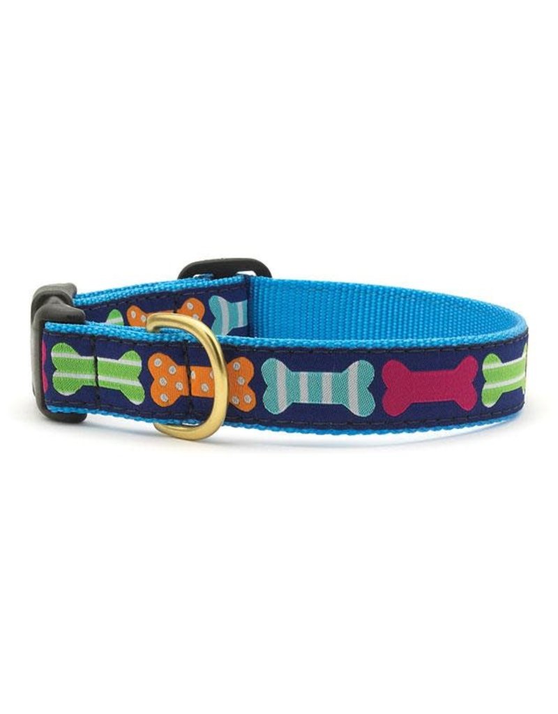 Navy Nylon Webbing Dog Collar