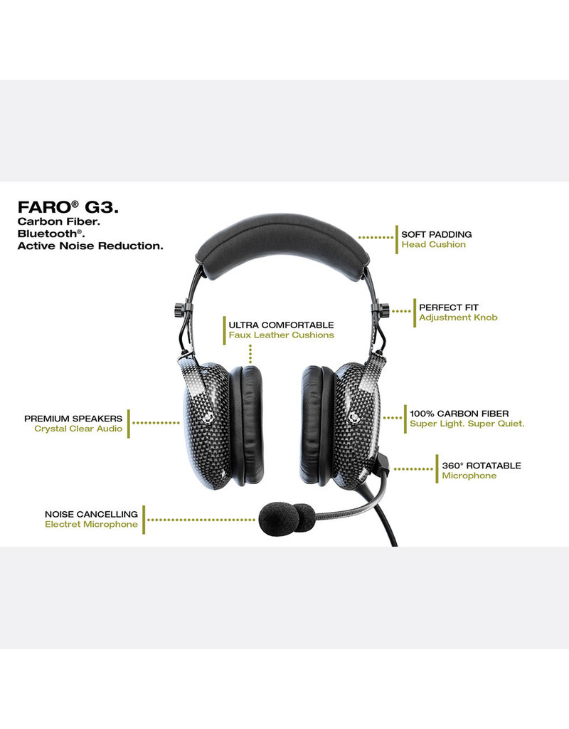 FARO G3 ANR CARBON FIBER HEADSET