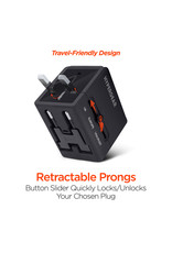 HYPERCELL ALL-IN-ONE WORLD TRAVEL ADAPTER