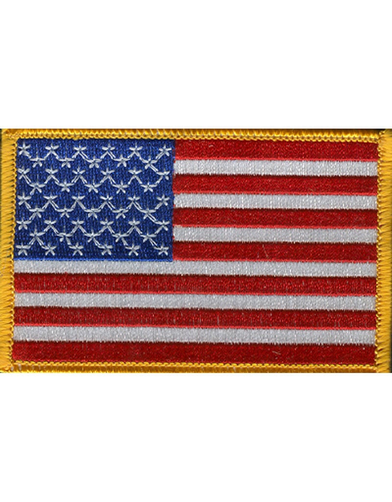 USA FLAG PATCH, 3.5" X 2.25", LEFT HANDED