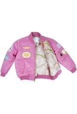 MA1 FLIGHT JACKET/PINK W/PATCHES