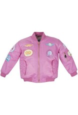 MA1 FLIGHT JACKET/PINK W/PATCHES