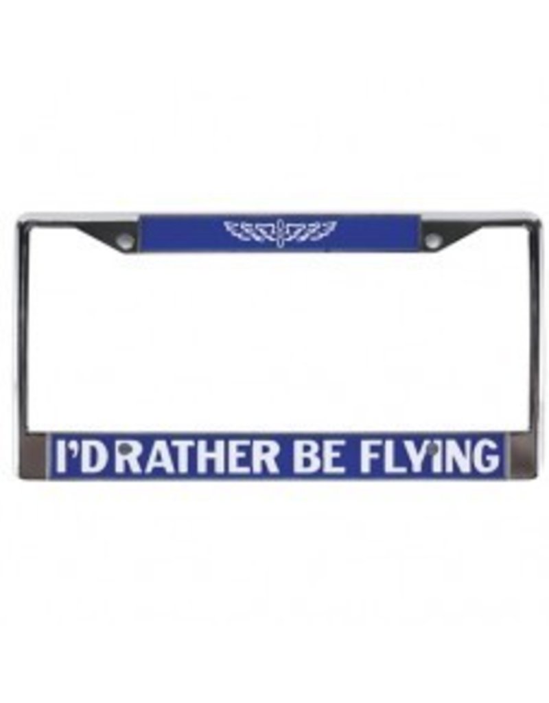 ASA I'D RATHER BE FLYING LICENSE FRAME