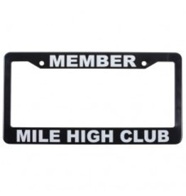 MEMBER MILE HIGH CLUB LICENSE PLATE FRAME