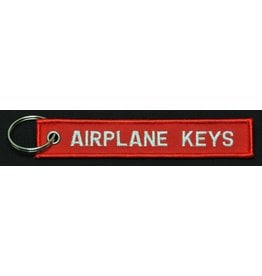 AIRPLANE KEYS embroidered keychain